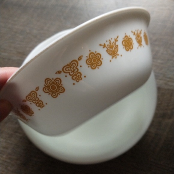 Corelle Other - (5) Corelle Butterfly Gold Vintage Bowls